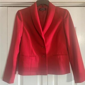 Kasper Women's Vibrant Red Blazer
